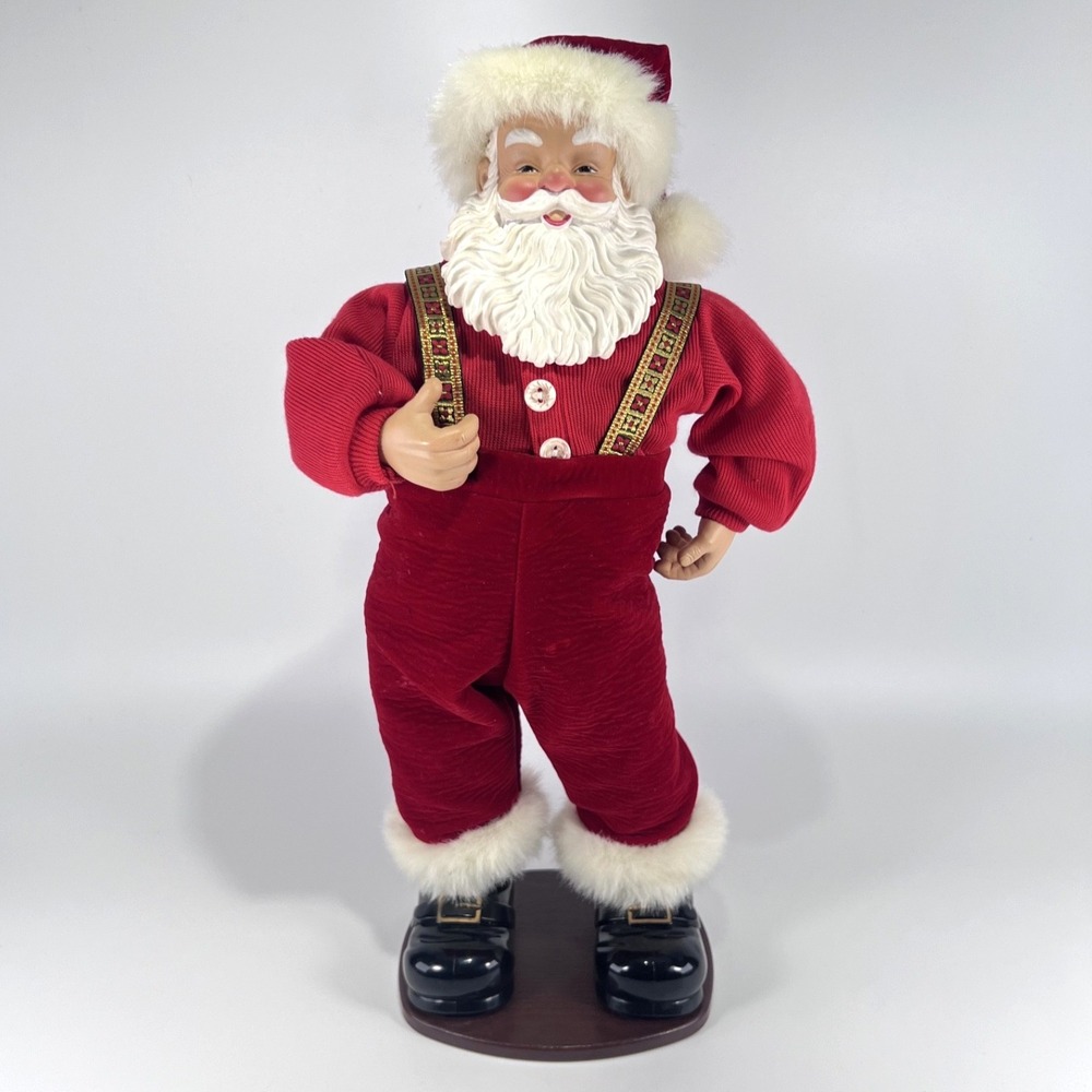VTG 1998 Jingle‎ Bell Rock Santa Dancing Musical Figure 16" Edition #1